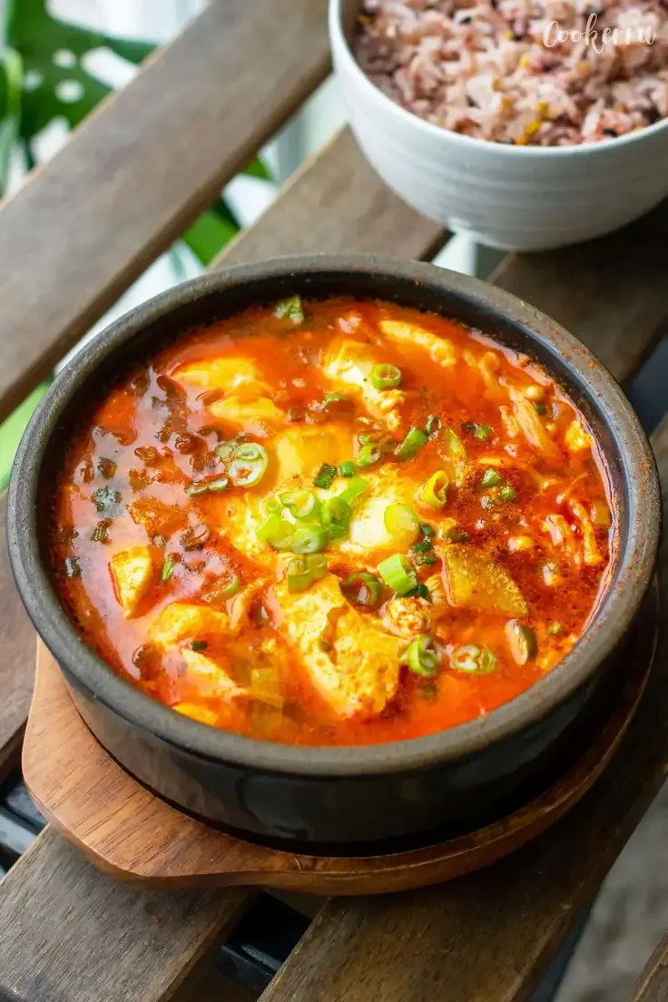 Best Fall Dinner Recipes -  Soondubu Jigae (Korean Soft Tofu Stew) Recipe by Cookerru
