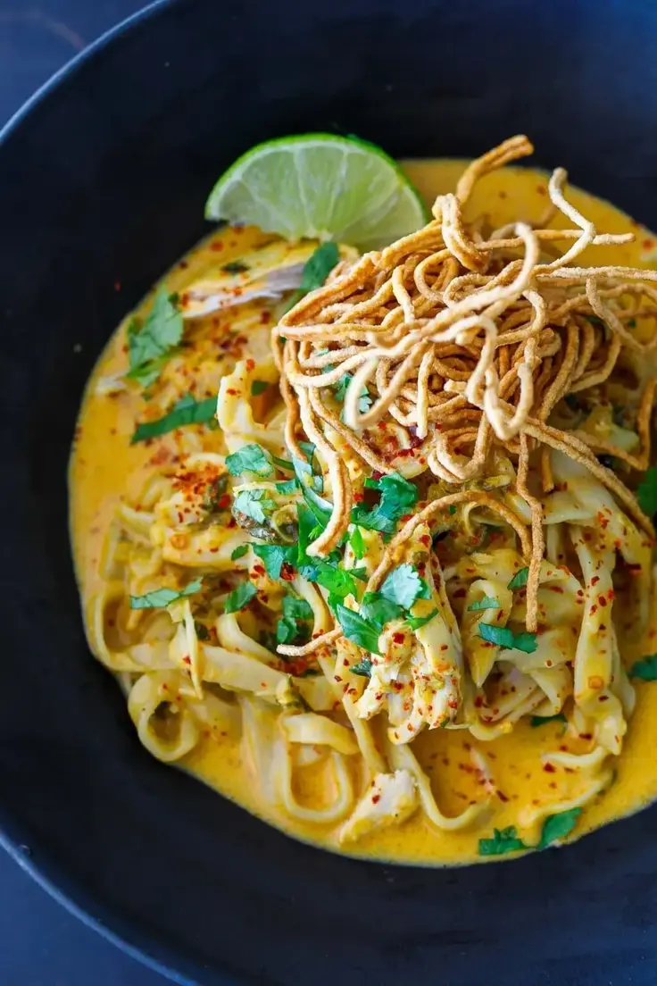 Khao Soi (Thai Coconut Noodle Soup) Recipe by Feasting at Home
