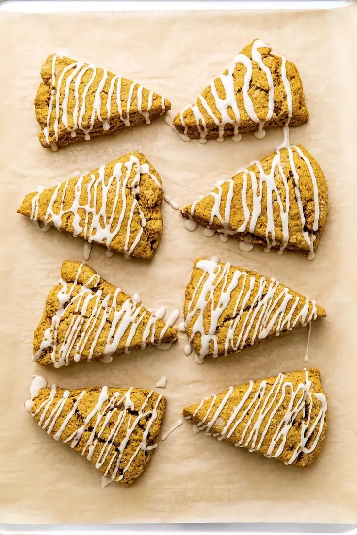 Vegan Pumpkin Scones with Maple Glaze Recipe by Simple Veganista
