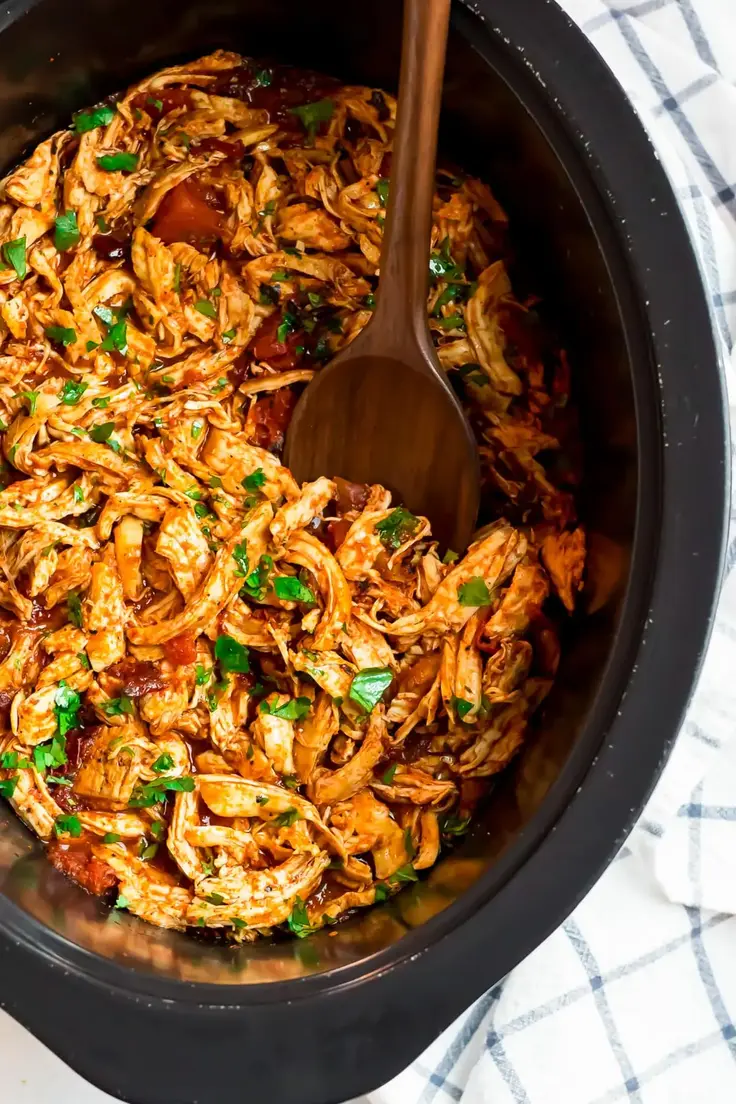 Slow Cooker Buffalo Chicken Recipe by Diethood
