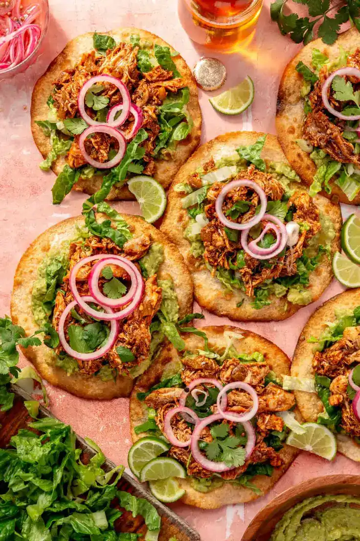 Easy Rotisserie Chicken Tostadas Recipe by The Defined Dish