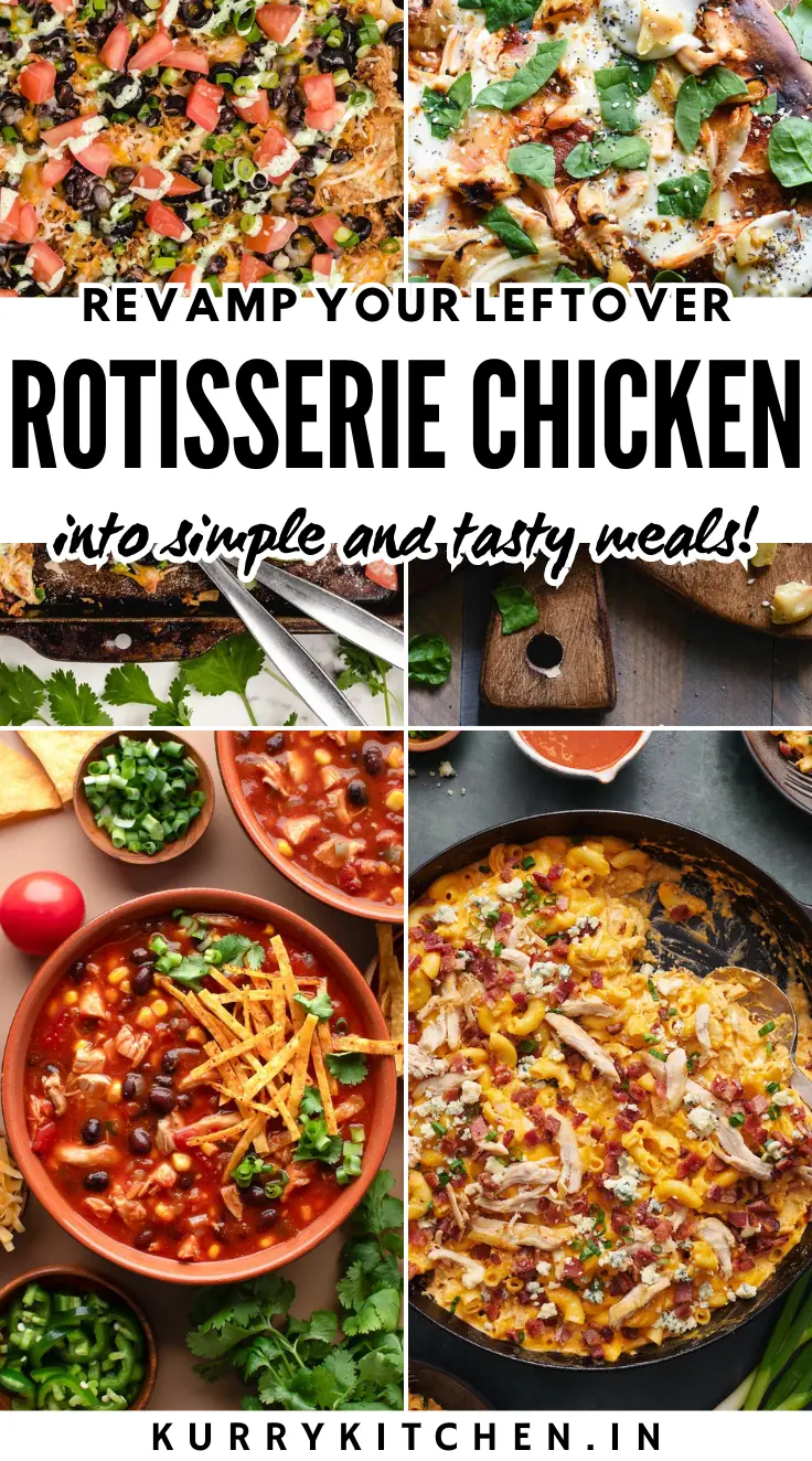 Leftover Rotisserie Chicken Recipes Pin