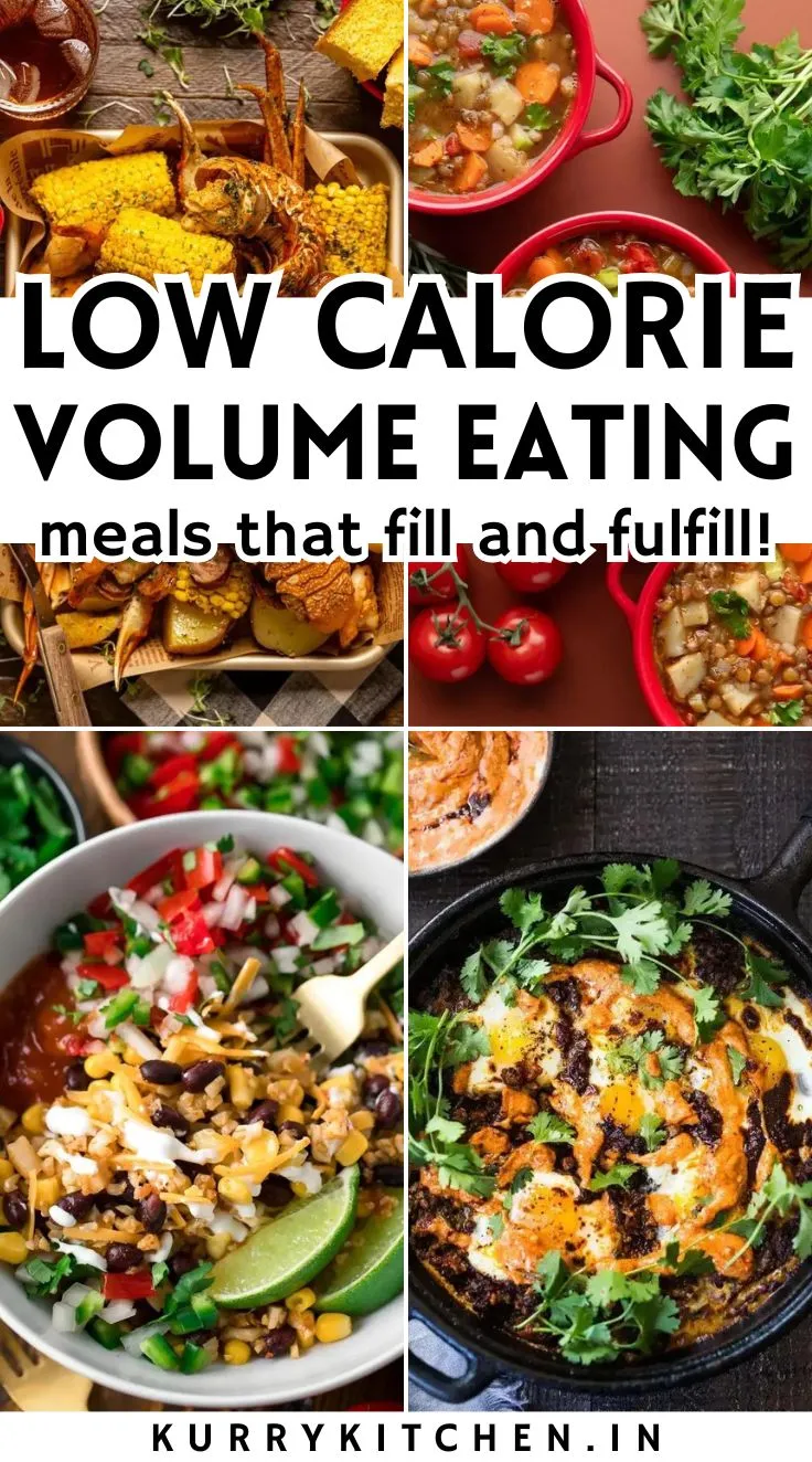 Low-Calorie Volume Eating Meals Pin