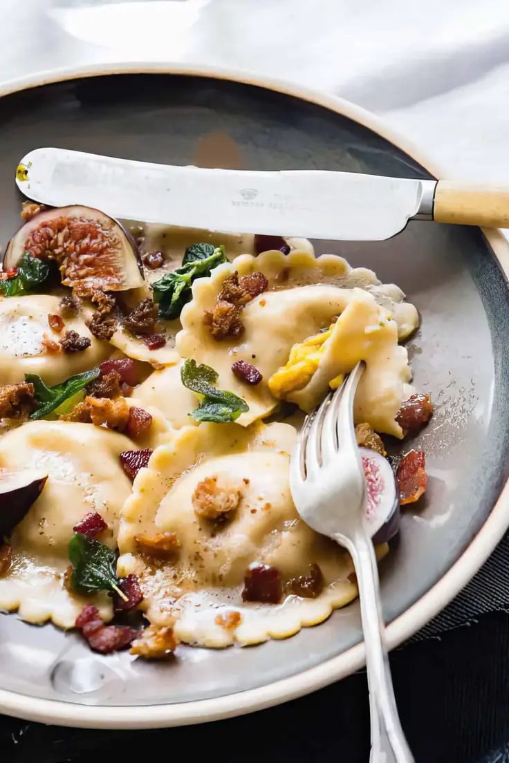 Roasted Pumpkin Ravioli Recipe by Salted Mint
