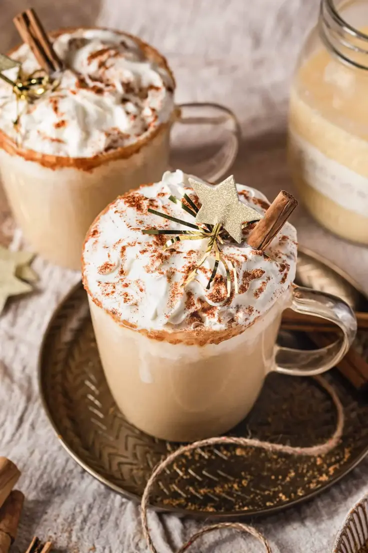 Cozy Eggnog Latte Recipe by Kale Junkie
