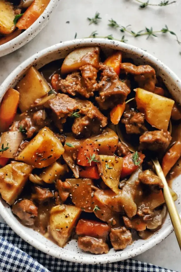 CrockPot Vegan "Beef" Stew Recipe by My Plantifully
