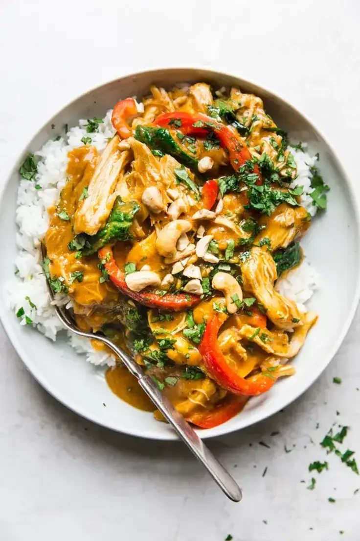 Slow Cooker Chicken Pumpkin Curry Recipe by The Modern Proper
