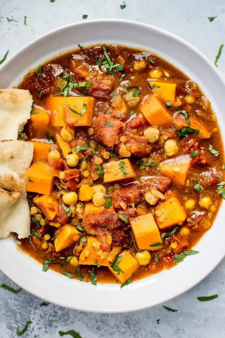 CrockPot Vegan Sweet Potato Curry Recipe by Salt and Lavender
