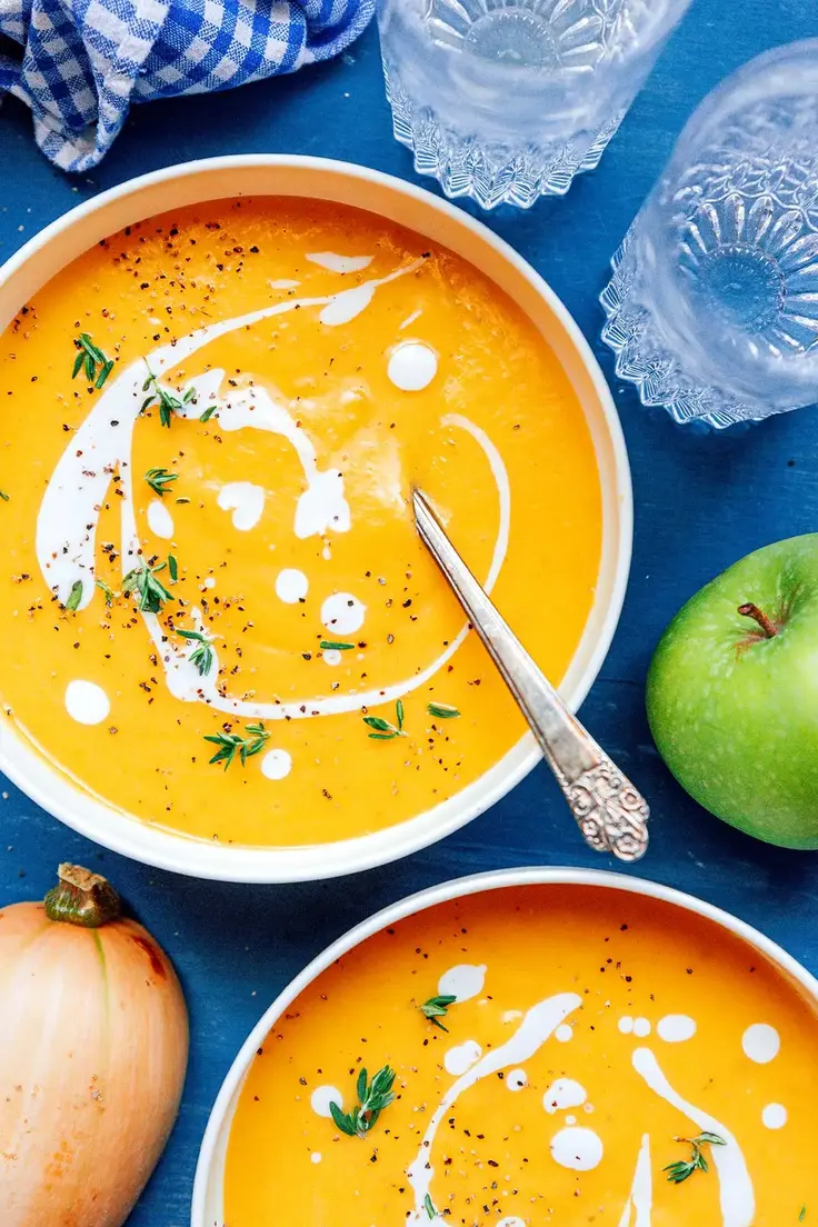 Vegan Butternut Squash Soup Recipe by Live Eat Learn
