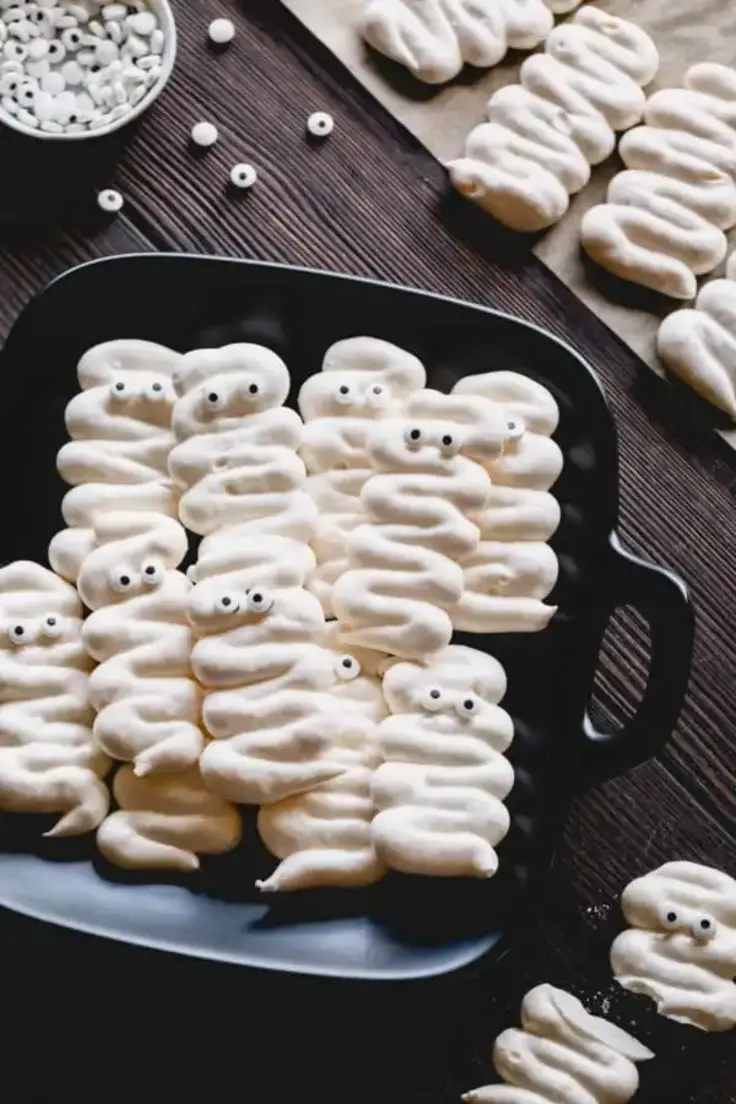 Mummy Meringue Cookies Recipe by Sweet and Savory by Shinee
