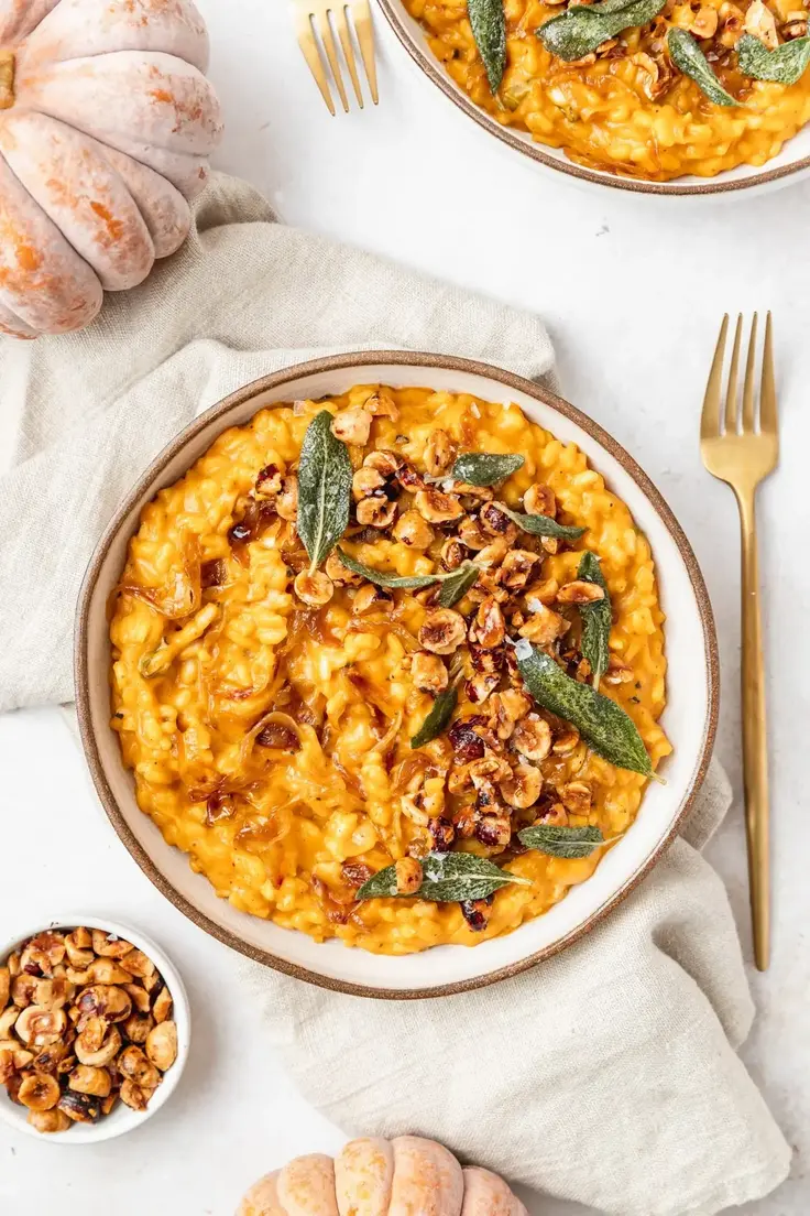 Pumpkin Risotto Recipe by Barley and Sage
