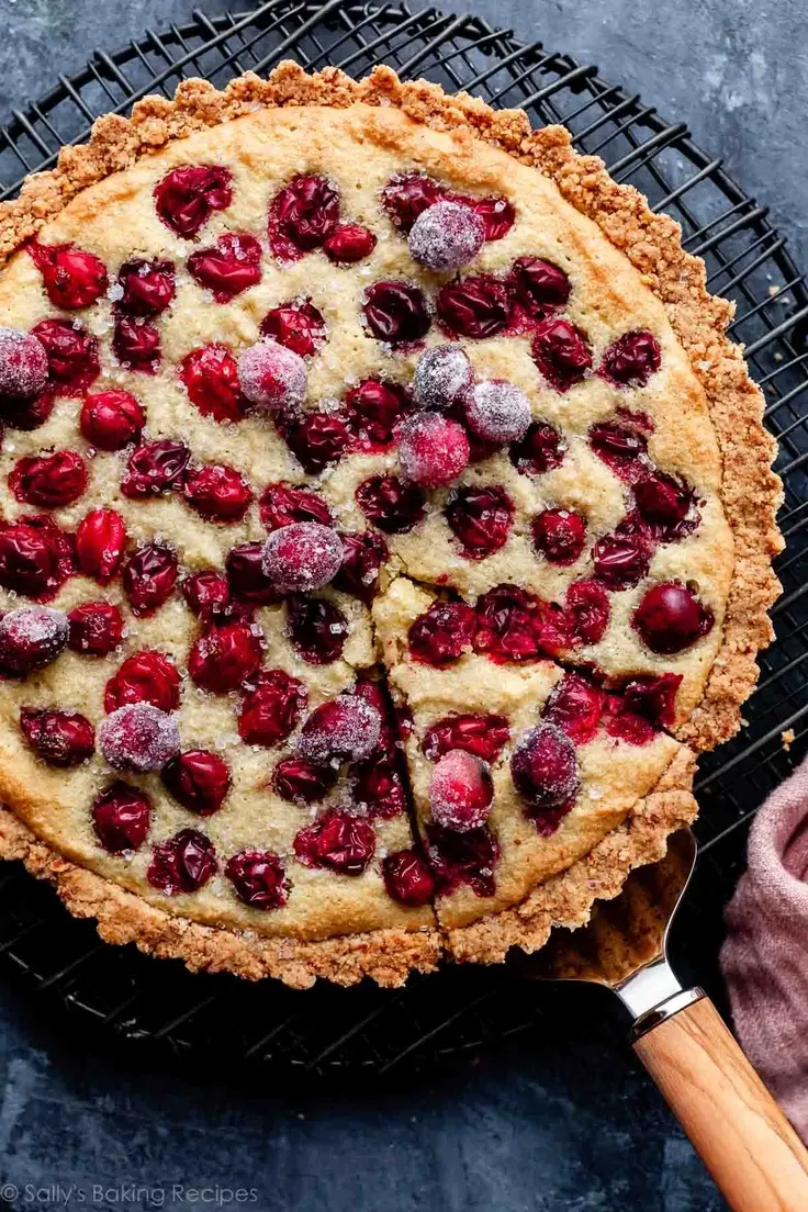 Gluten-Free Cranberry Frangipane Tart 