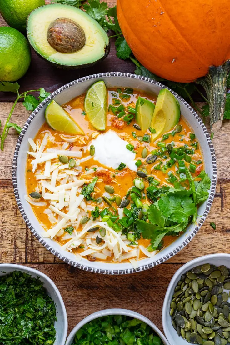 Pumpkin and White Bean Chicken Chilli Recipe by Closet Cooking