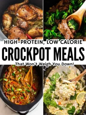 Featured Image - High protein Low Calorie Crockpot Recipes