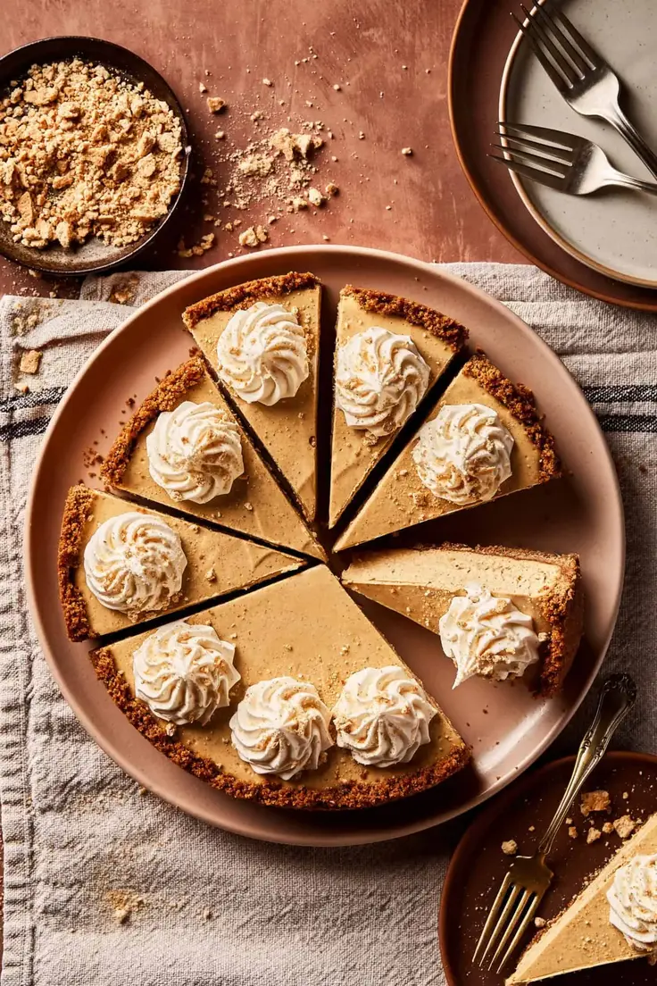 Vegan Pumpkin Graham Cracker Cheesecake Recipe by Kalejunkie
