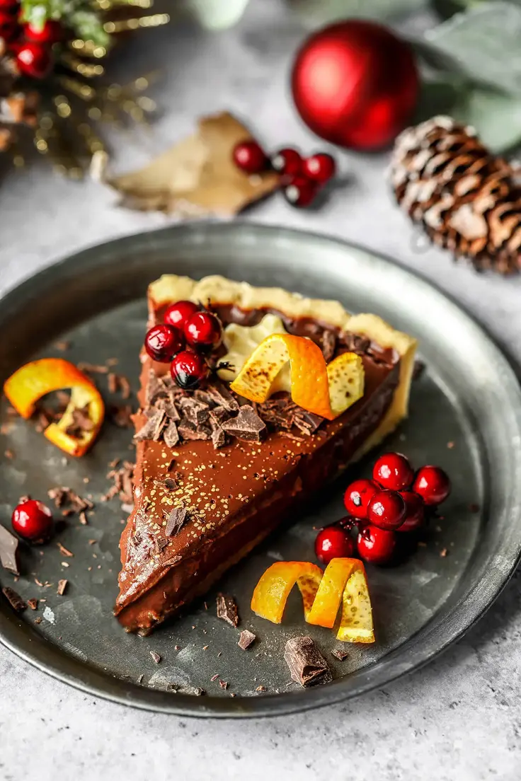 Gluten-Free Vegan Chocolate Orange Tart Recipe by Nadia’s Healthy Kitchen