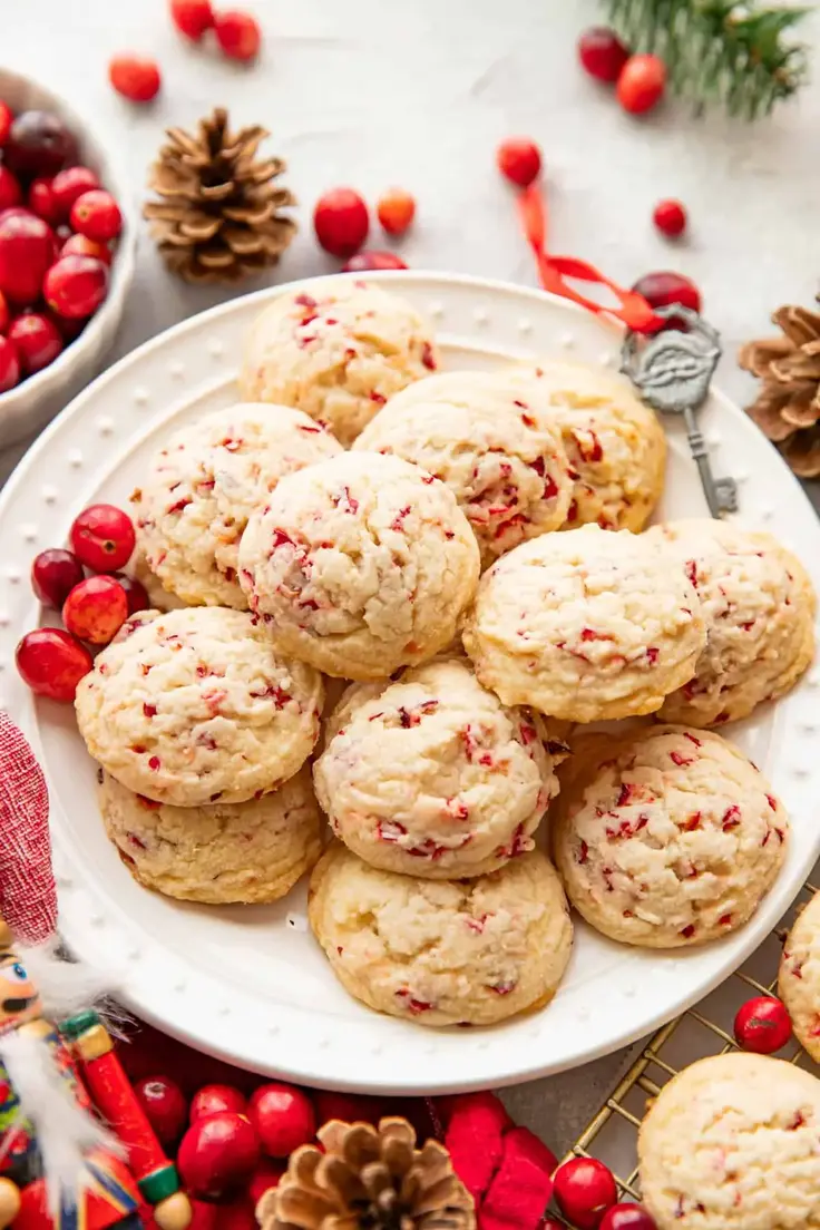 Cranberry Shortbread Cookies Recipe by Modern Crumb
