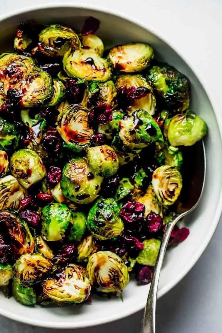 Roasted Brussels Sprouts with Balsamic Reduction Recipe by Platings and Pairings
