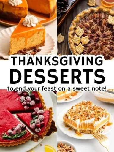 Featured Image - Thanksgiving Dessert Recipes