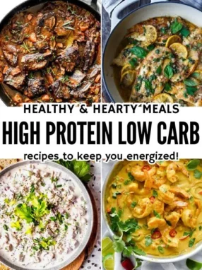 High Protein Low Carb Recipes - Featured Image