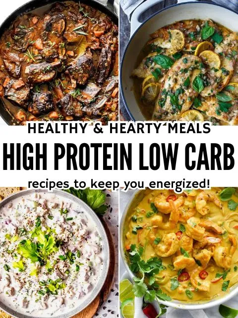 High Protein Low Carb Recipes - Featured Image