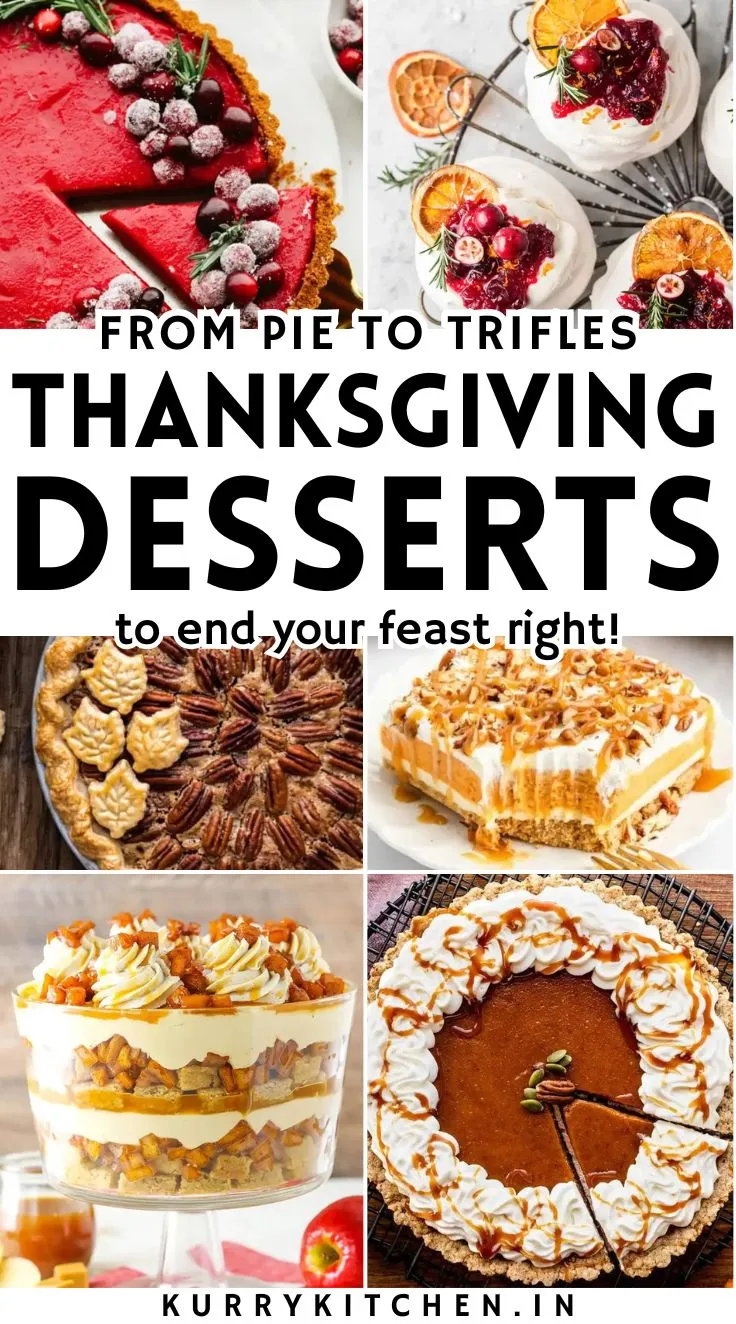 Best Thanksgiving Dessert Recipes Pin