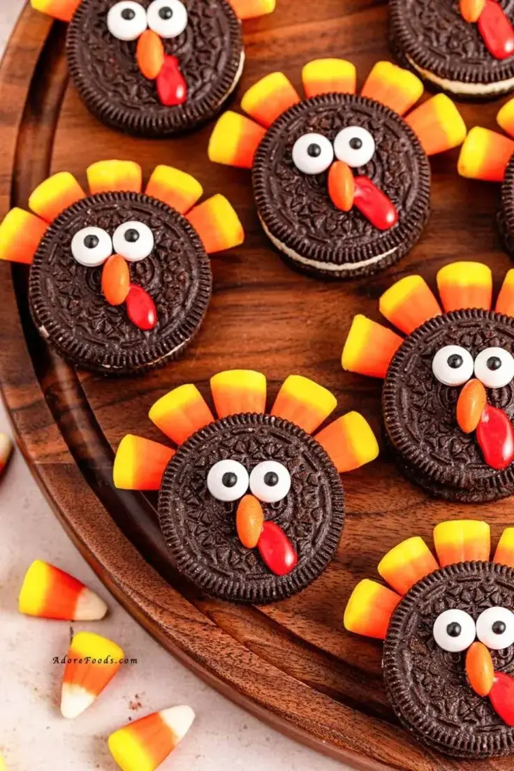 Easy Oreo Turkeys (Fun Thanksgiving Cookies) Recipe by Adore Foods
