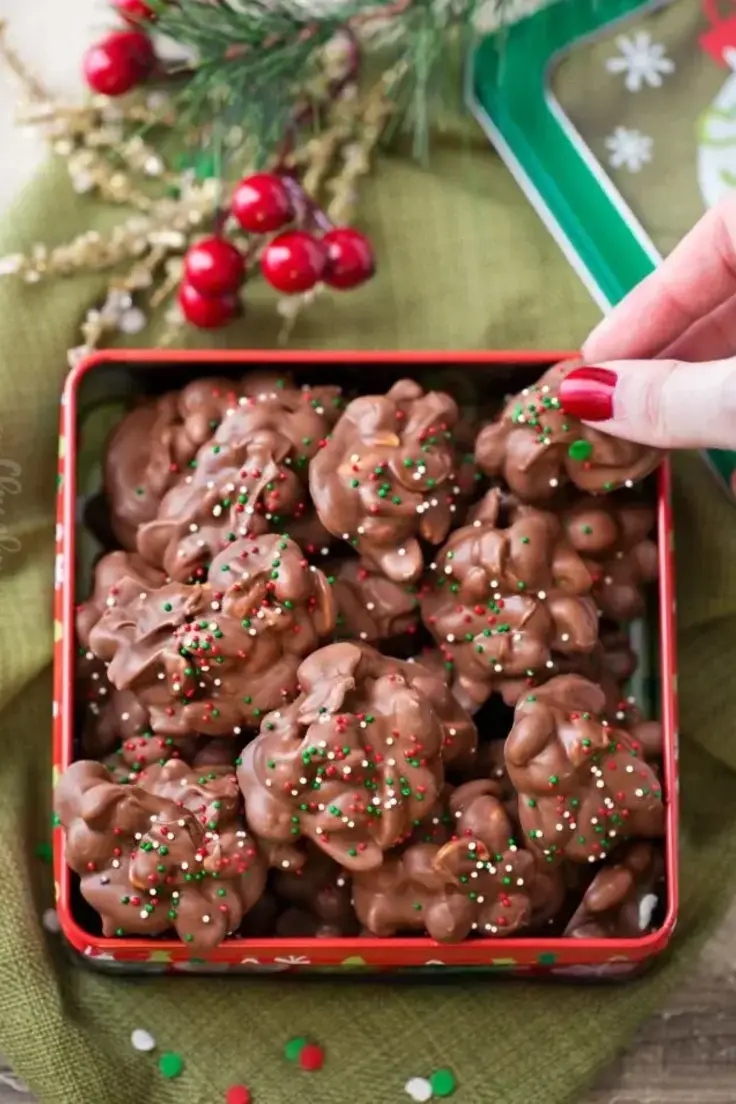 Easy Christmas Crockpot Candy Recipe by The Chunky Chef
