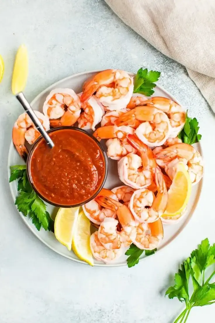 Easy Shrimp Cocktail {with Low Sugar Cocktail Sauce} Recipe by Eating Bird Food
