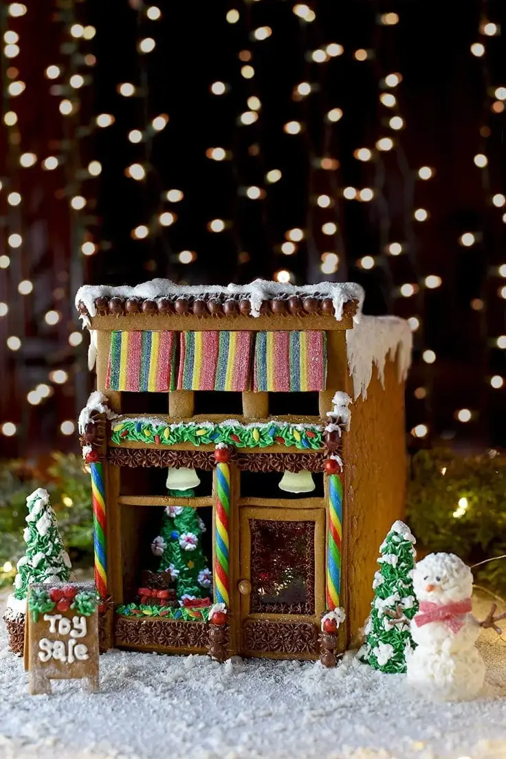 Victorian Storefront Gingerbread House Template by Vintage Kitty
