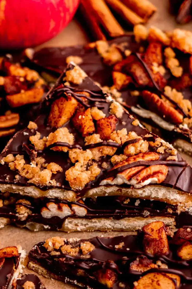 Thanksgiving Cracker Toffee Recipe by In Bloom Bakery
