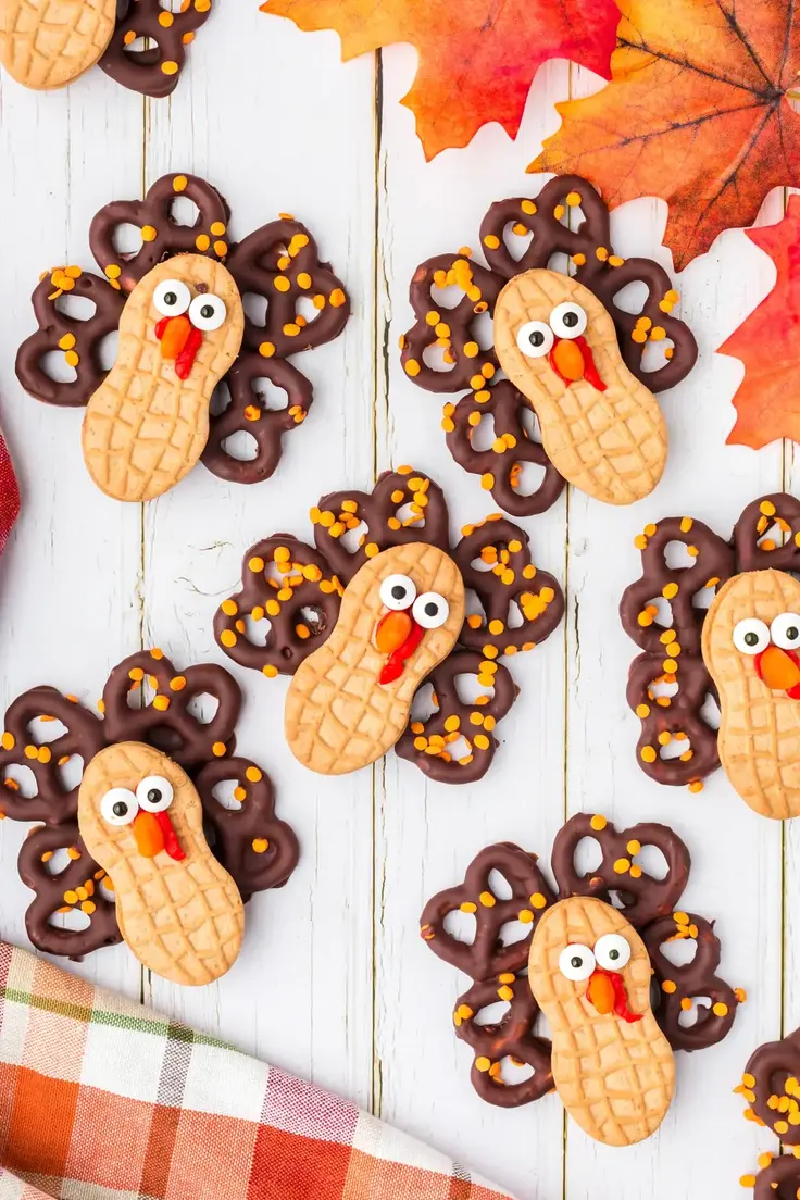 Easy No Bake Turkey Cookies for Thanksgiving Recipe by Play Party Plan
