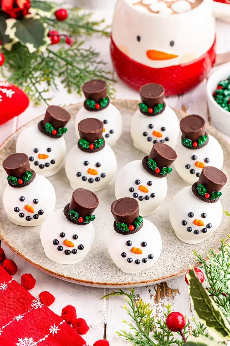 Snowman Oreo Balls Recipe by Fun Money Mom