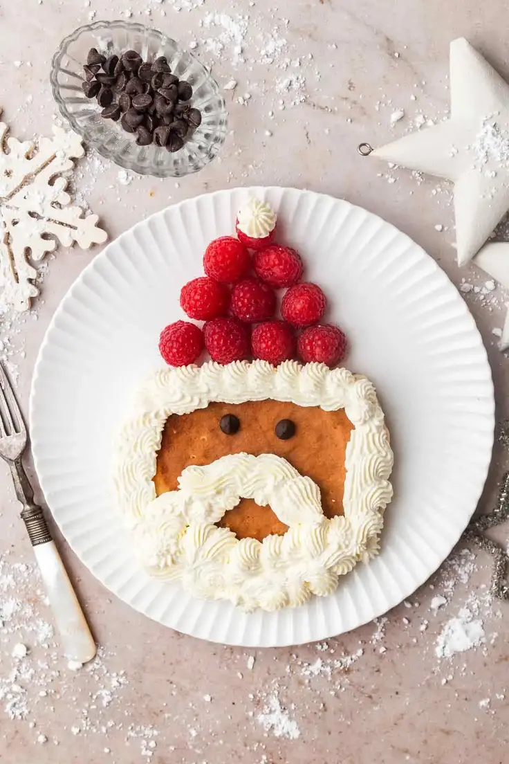 Christmas Elf and Santa Pancakes Recipe by Mighty Mrs 
