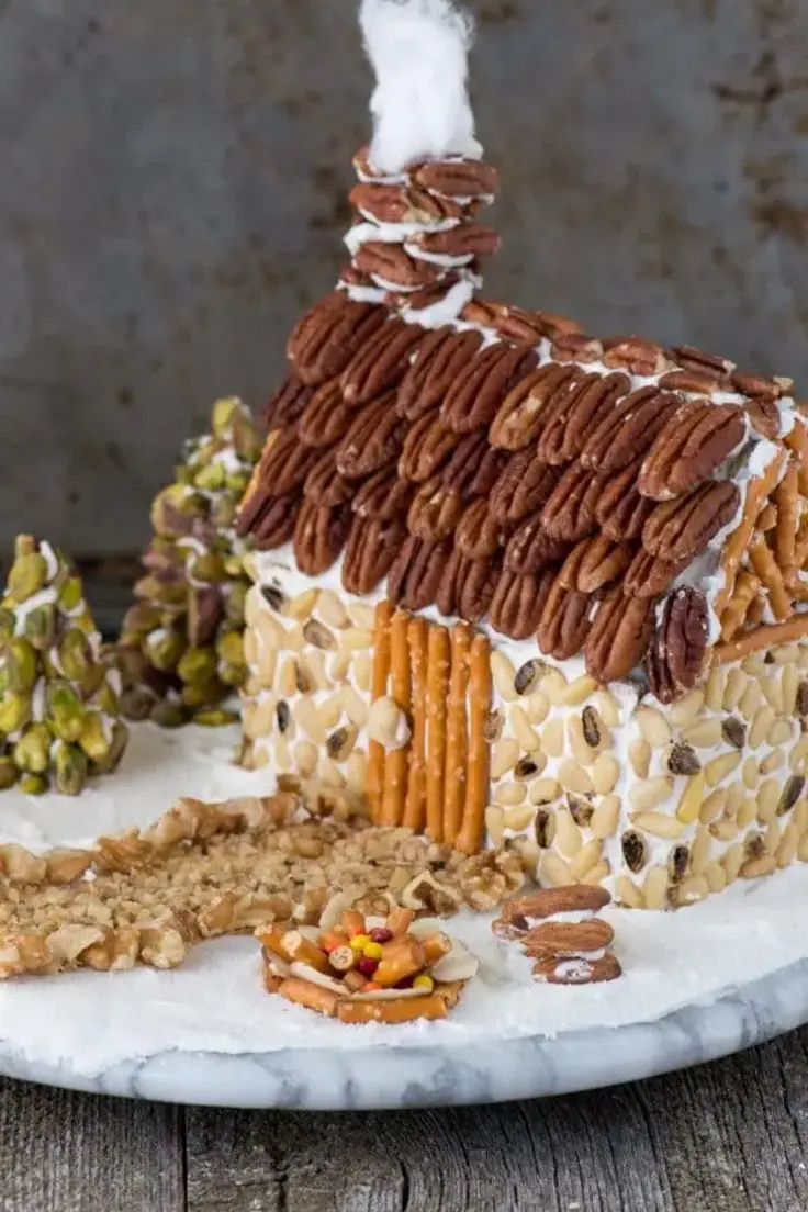 Nutty Gingerbread House Recipe by the First Year Blog
