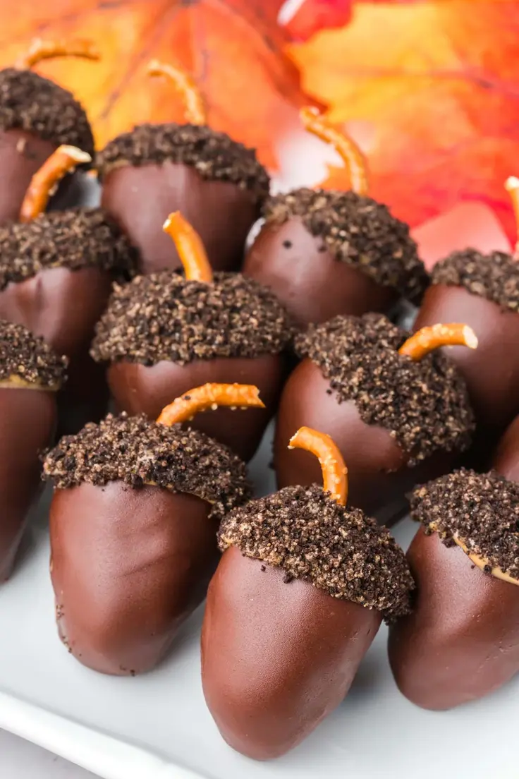 Easy Chocolate Peanut Butter Acorn Oreo Balls Recipe by Play Party Plan
