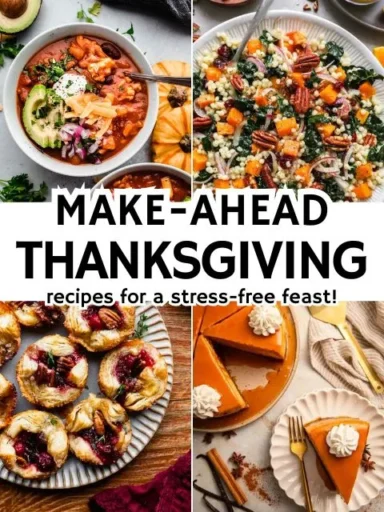 Make-Ahead Thanksgiving Recipes Featured Image