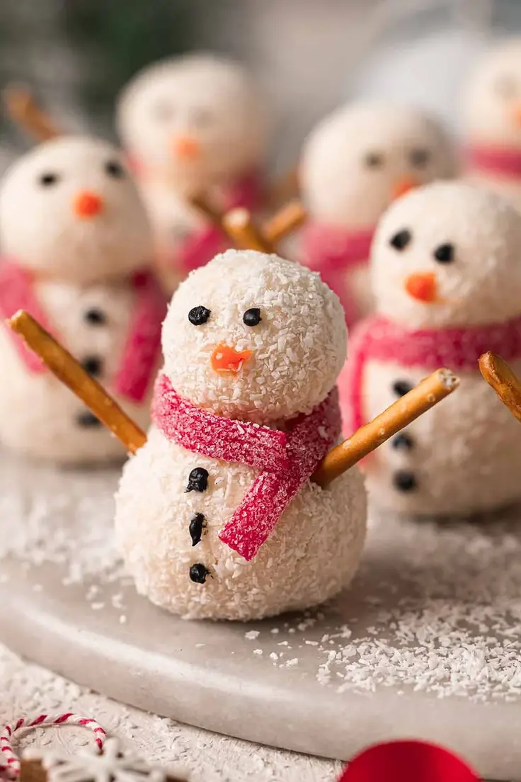 Snowman Truffles Recipe by Rainbow Nourishments