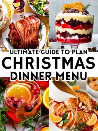 How to Plan A Christmas Dinner Menu Ideas - Featured Image