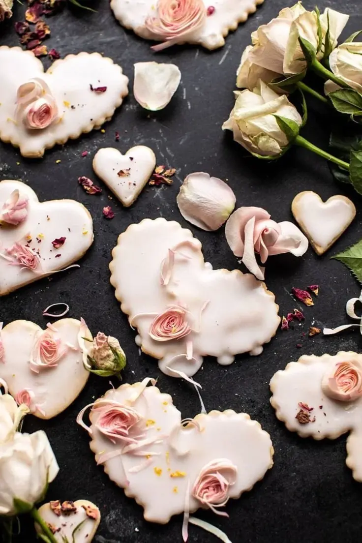 Lemon Rose Shortbread Cookies Recipe by Half Baked Harvest
