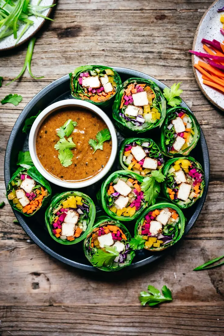 Vegan Collard Green Wraps with Tofu Recipe by Crowded Kitchen
