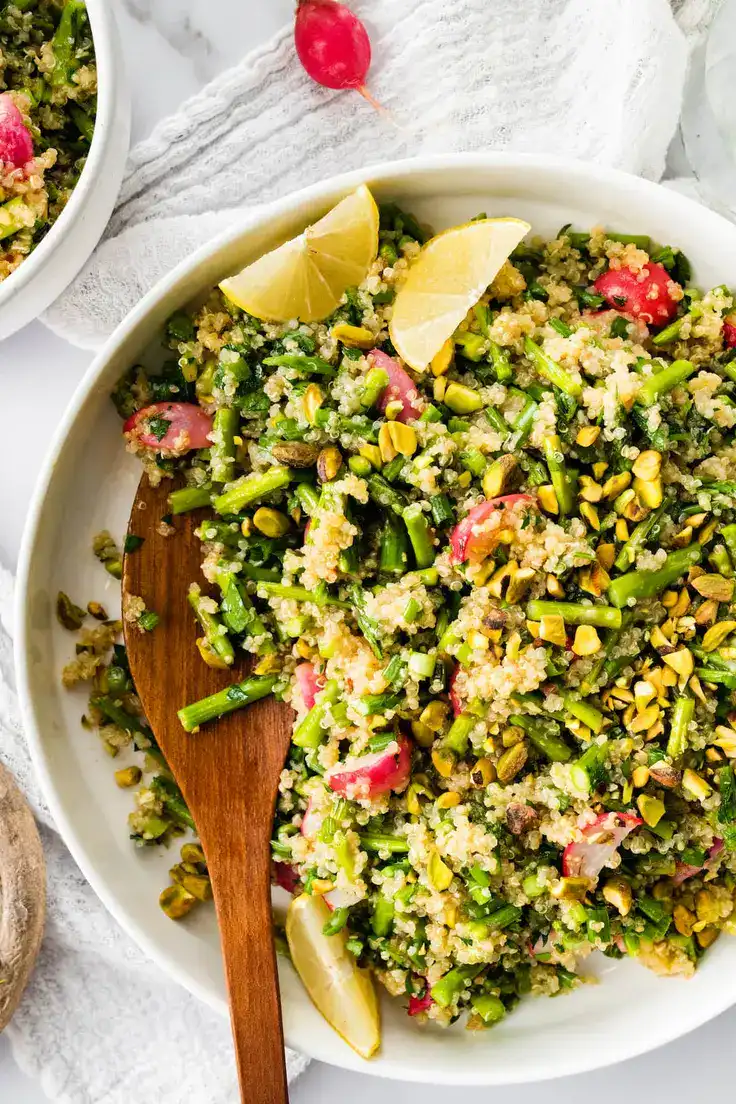 Spring Quinoa Salad Recipe by Eating Bird Food
