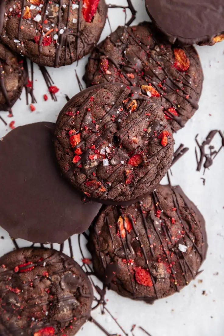 Chocolate Covered Strawberry Cookies Recipe by Broma Bakery
