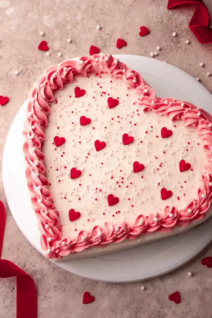 Heart Shaped Cake Recipe by In Bloom Bakery
