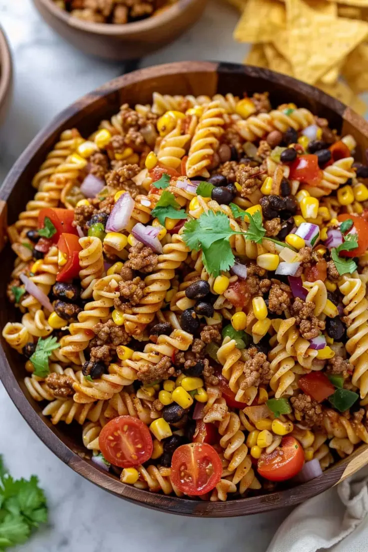 Taco Pasta Salad Recipe by Insanely Good Recipes
