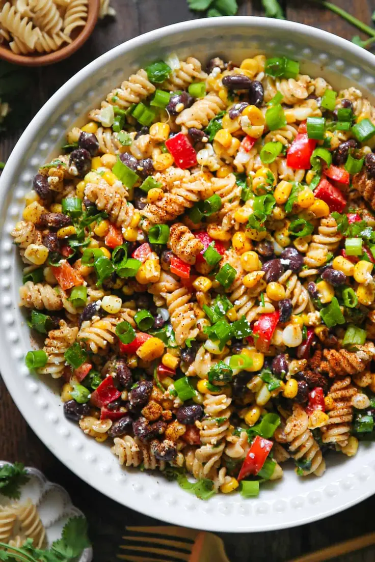 Mexican Street Corn Pasta Salad Recipe by Julia's Album
