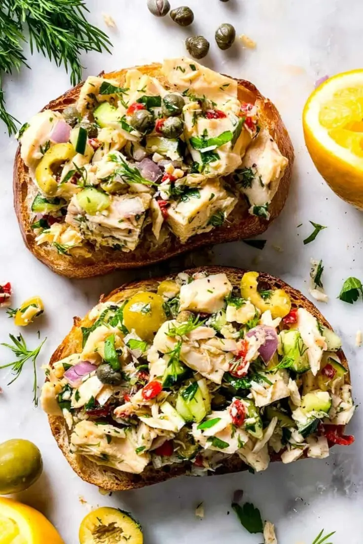 Mediterranean Tuna Salad Recipe by Foodie Crush
