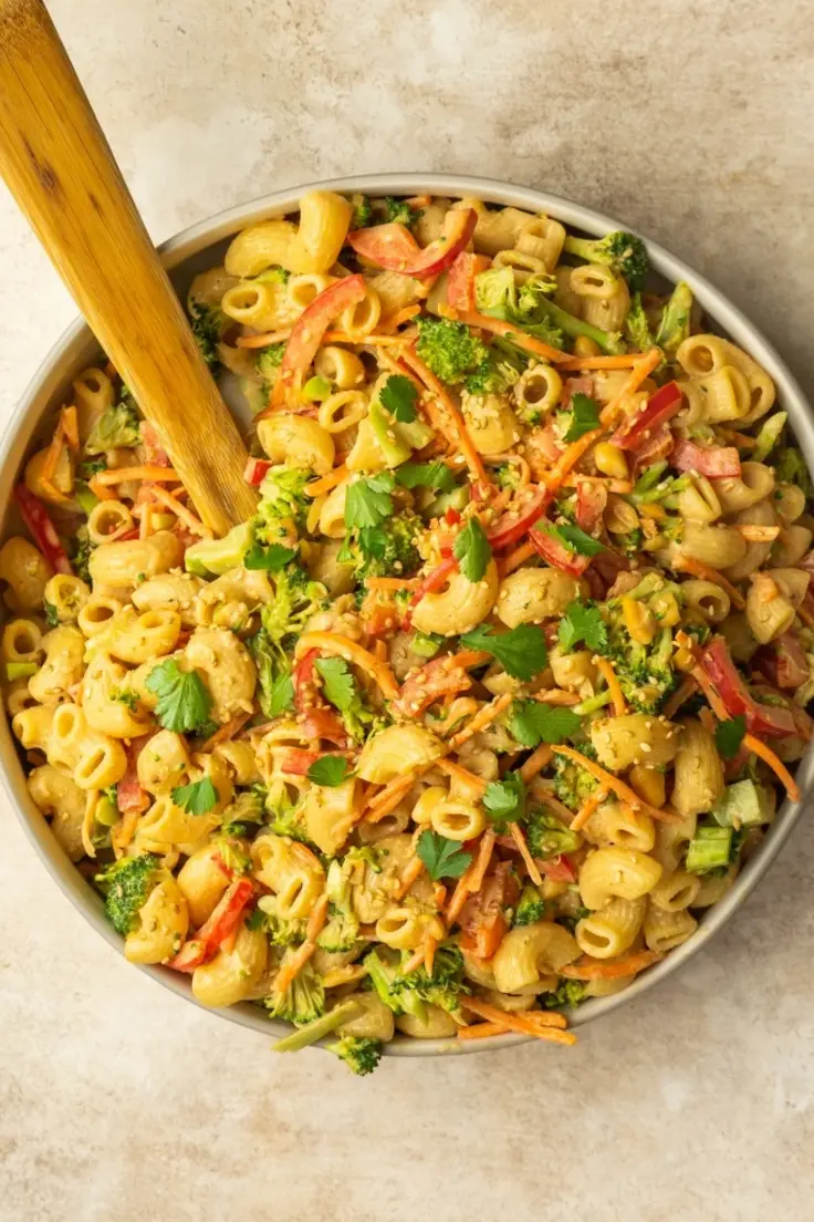 Peanut Broccoli Pasta Salad 
