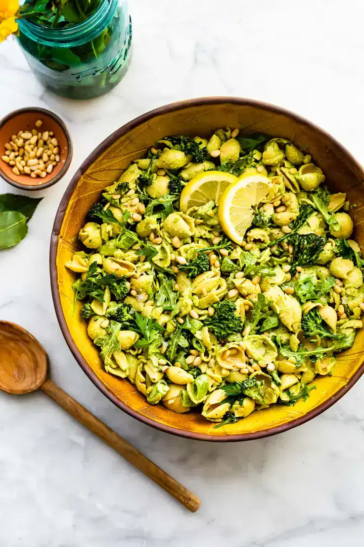 Green Goddess Pasta Salad (Gluten-Free) Recipe by Cotter Crunch
