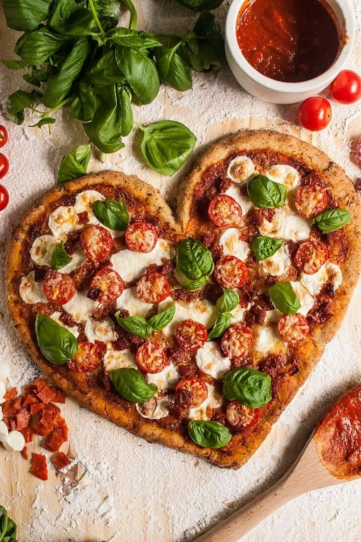 Gluten-Free Heart Shaped Pizza Recipe by xoxoBella